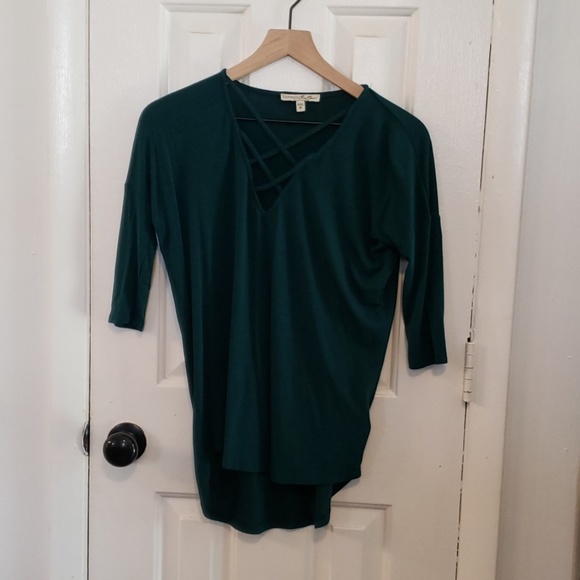 Express Green Blouse | XS - Picture 2 of 6